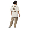 Cozy Is My Vibe Oversized faded t-shirt