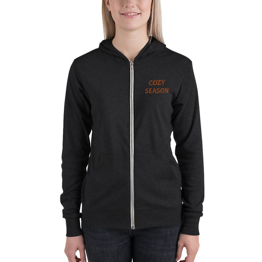 Cozy Season Unisex zip hoodie